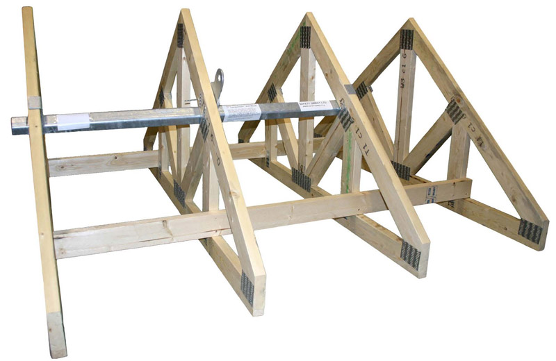 TriTruss Woodframe Permanent Roof Anchor Safety Solutions Head To